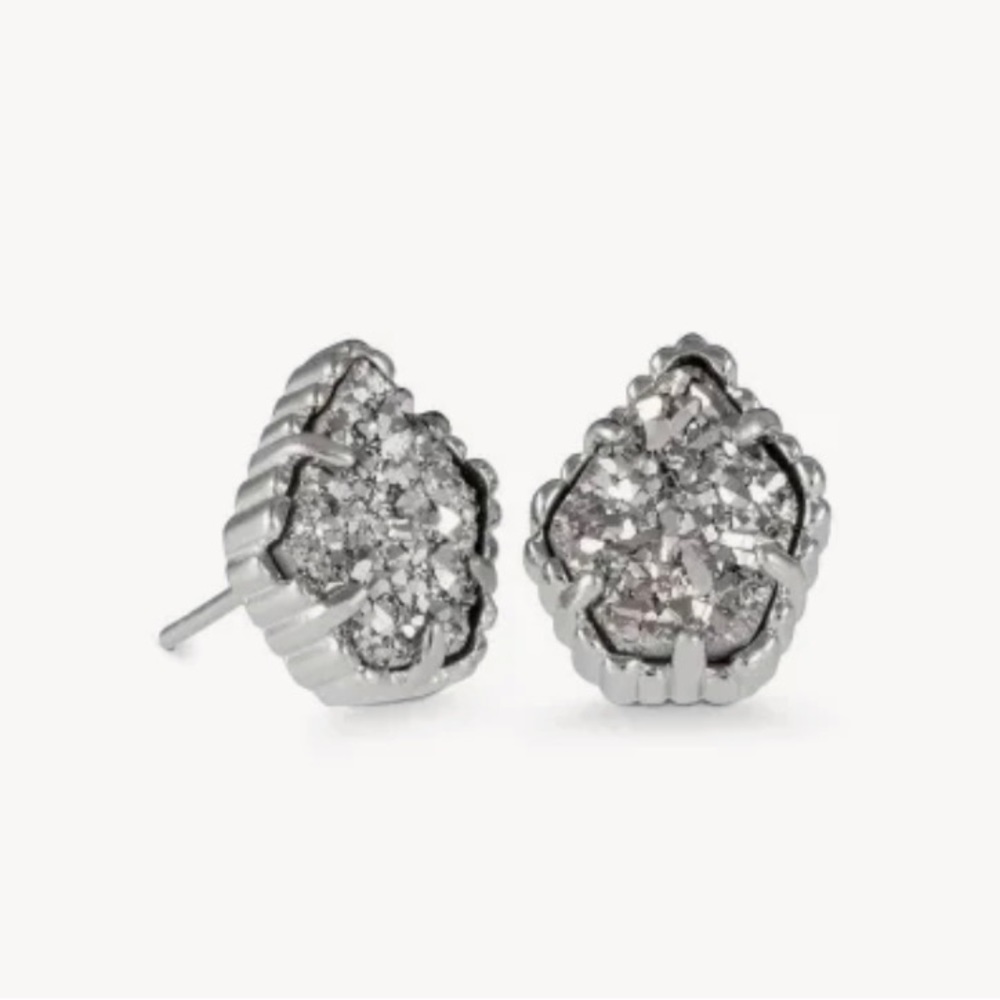 TWO PAIRS!!!!!   Kendra Scott Gray Drusy post earrings, 2 pairs!!